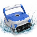 Upgraded Powerful Automatic Pool Cleaner, Robotic Pool Vacuum Cleaner with Wall Climbing, Two Larger Filter Baskets and 50FT Floated Cord, Easy to Clean Above/In-Ground Swimming Pool