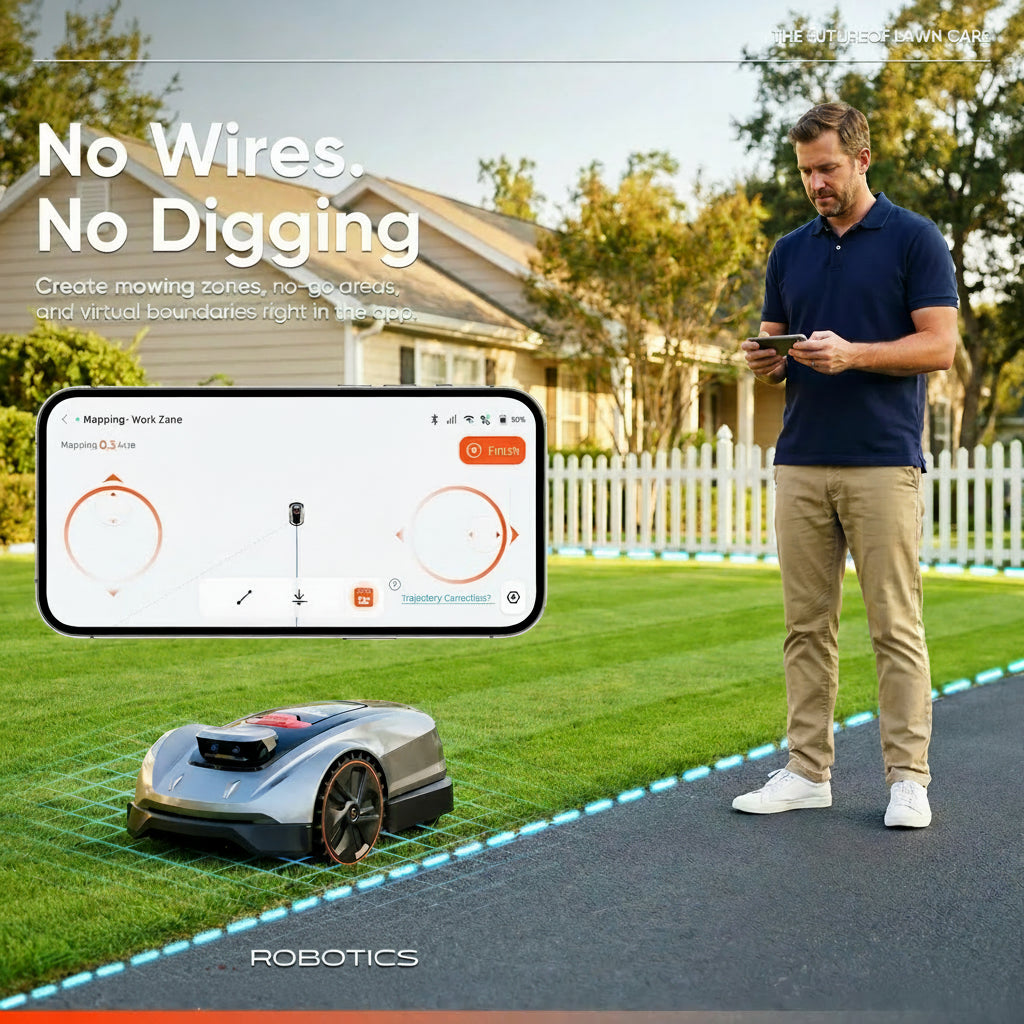 X3 plus Wireless AI Robot Lawn Mower | 0.3 Acre