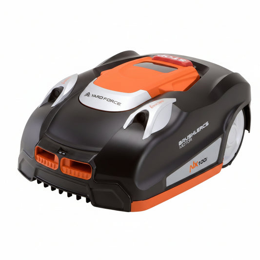 Robotic Lawnmower, Nx100I 28-Volt, Auto Charging, Self-Propelled Side Discharge Machine