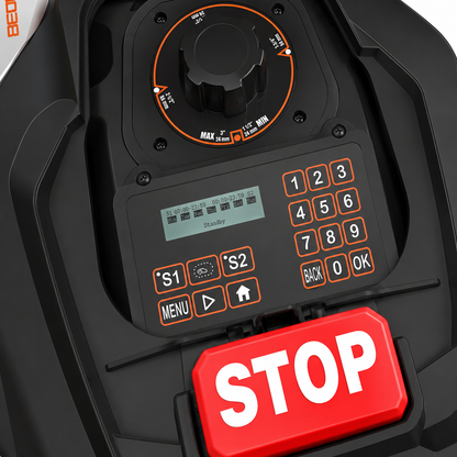 Robotic Lawnmower, Nx100I 28-Volt, Auto Charging, Self-Propelled Side Discharge Machine