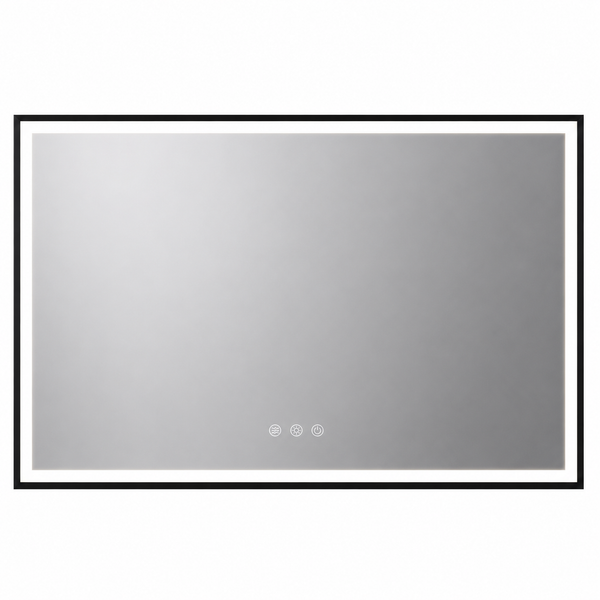 48 In. W X 36 In. H Rectangular Frameless Anti-Fog Dimmable Wall Bathroom Vanity Mirror with Backlit and Front Lit