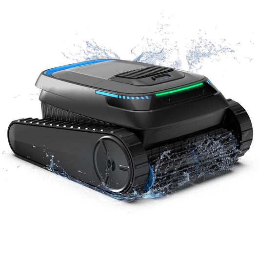 Robotic Pool Vacuum Cleaner CP20 Cordless Wall-Climbing for Above-Ground Pools and In-Ground Pools