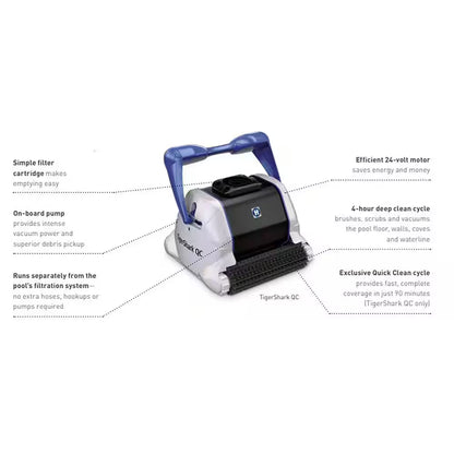 Tigershark QC Robotic Pool Vacuum