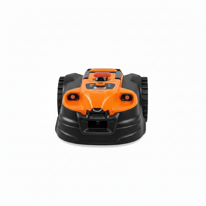 VBRM701YAMIDR Perimeter Wire Free Robot Lawn Mower Cuts 1/6 Acre Optical Navigation,Obstacle Avoidance Auto-Charging Station, No Go Function, Wifi & Bluetooth Connection APP Control