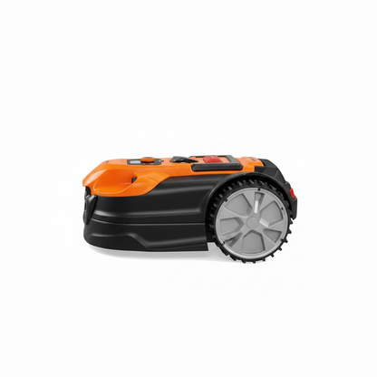 VBRM701YAMIDR Perimeter Wire Free Robot Lawn Mower Cuts 1/6 Acre Optical Navigation,Obstacle Avoidance Auto-Charging Station, No Go Function, Wifi & Bluetooth Connection APP Control